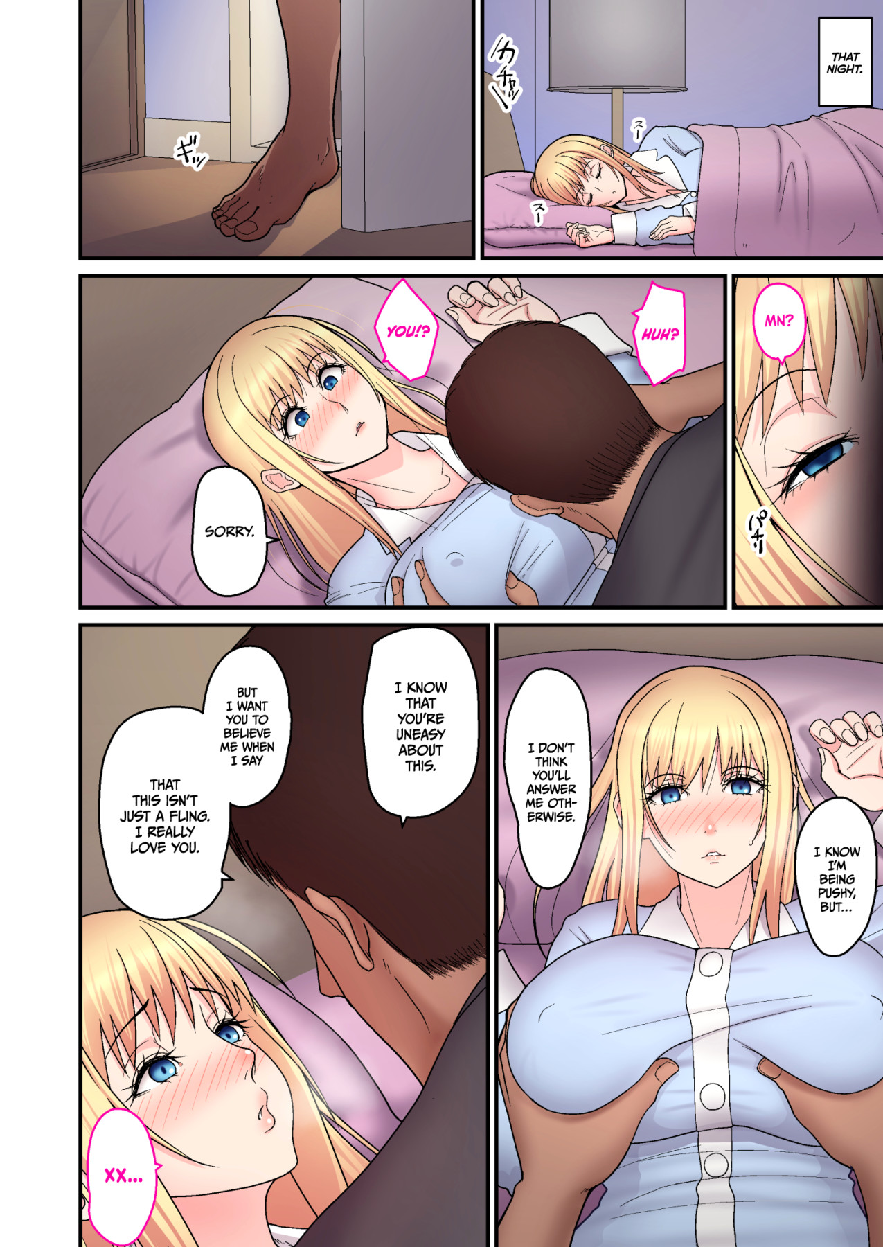 Hentai Manga Comic-Sweet Love With A Blonde, Single Mother-Read-12